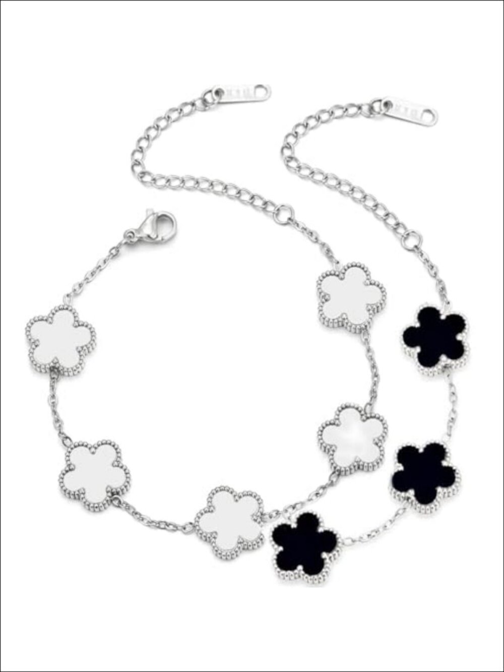18K Gold-Plated Four Leaf Clover Bracelet Adjustable Lucky Charm Jewelry Gift